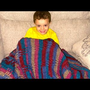 Crocheted blanket
